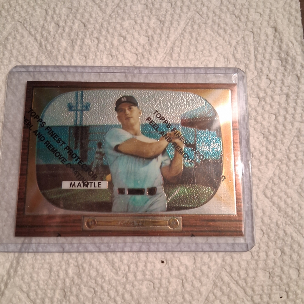 Topps Mantle Baseball Collectible Card - White/Blue